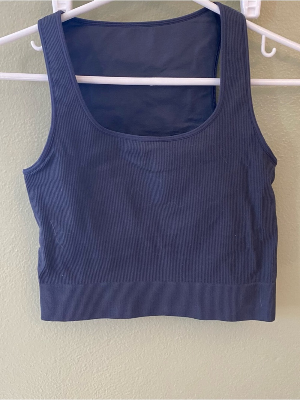 DSG XS Ribbed Scoop Neck Crop Tank